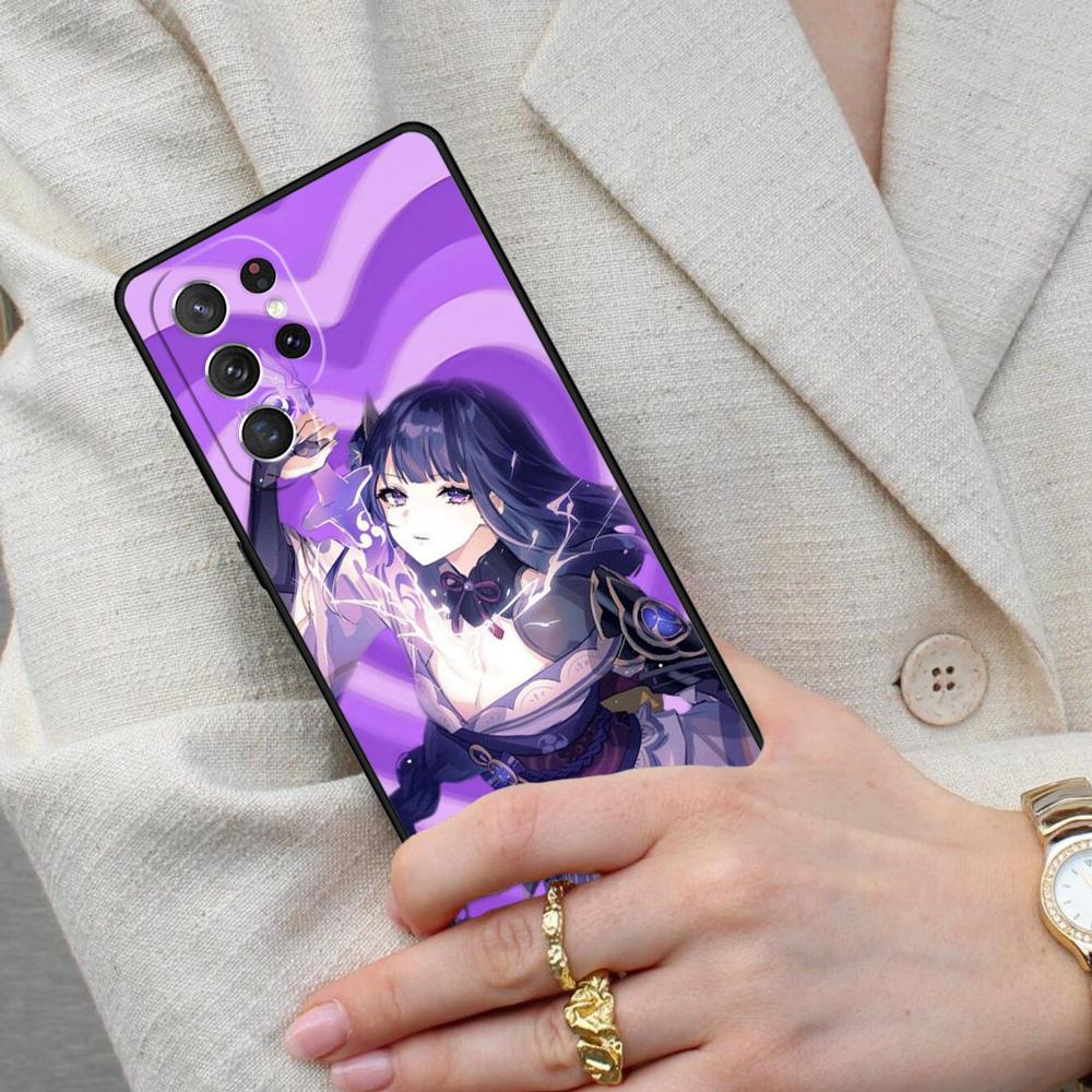 Raiden Shogun Genshin Impact Cell Phone Case for Samsung Galaxy S26 Ultra S25 S24 S23 S22 S21 S20 Note10 Cover