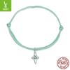 Cross-Border S925 Sterling Silver Starlight Cross Hand Rope Fashionable Simple Thin Bracelet Wind Woman