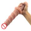 Handle Dildo Artificial Big Penis Screw Thread Ribbed Stimulate Adult Female Masturbator Lesbian Sex Anal Anal Toy For Women 22