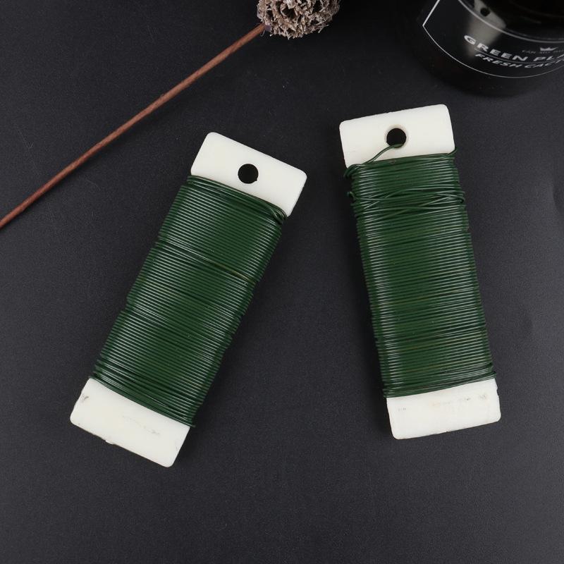 1/2/3/6Roll Green Floral Wires Twisted Metal Wire Multifunctional Metal Wire Twist Tie Gardening Binding Straps Floral Arranging