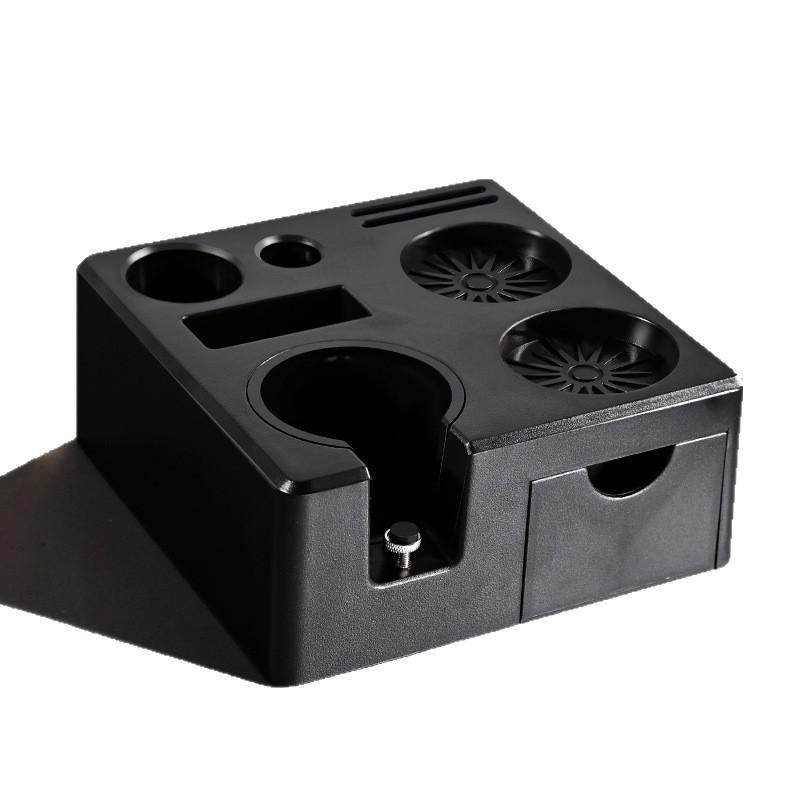 Italian ABS Coffee Machine Square Handle Tamper Holder and Drawer Storage Base