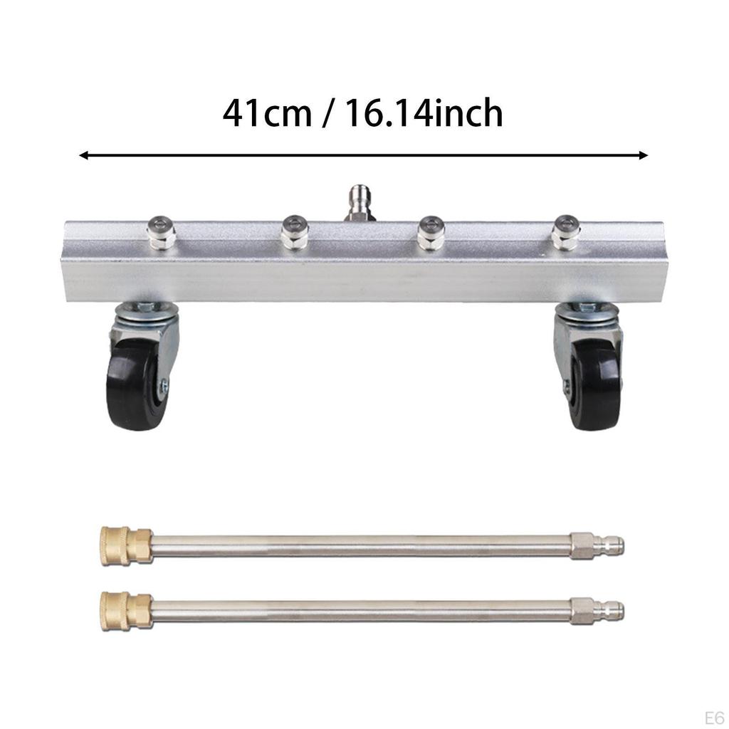 Car Wash Undercarriage Cleaner with Extension Wands, 4000 PSI Water Broom for Sidewalks and