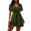 Women's Cover Ups Casual Swimsuit Coverups Flowy Tie Waist Beach Cover Up Dress