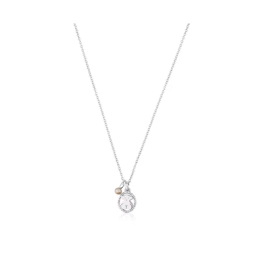 

Silver Camee Necklace with Pearl / Necklace / 712322520