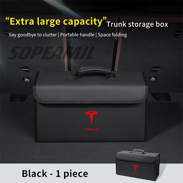 Car Trunk Storage Box Organizer Foldable Stowing Tidying Bag Tesla Model 3 Model Y Model S Model X CyberTruck Roadster Model Y L