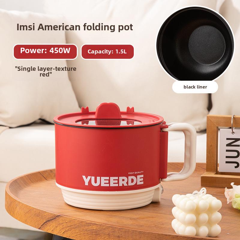 Portable Electric Non-Stick Cooking Pot and Frying Pan for Dorms