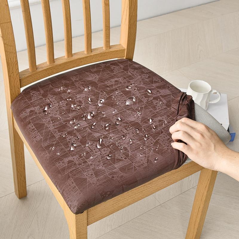 Wasserdichter Esszimmerstuhl Sitzbezug Stretch Sitzbezug für Esszimmerstuhl Schoner Überzug für Küche, Hotel, Party, Bankett