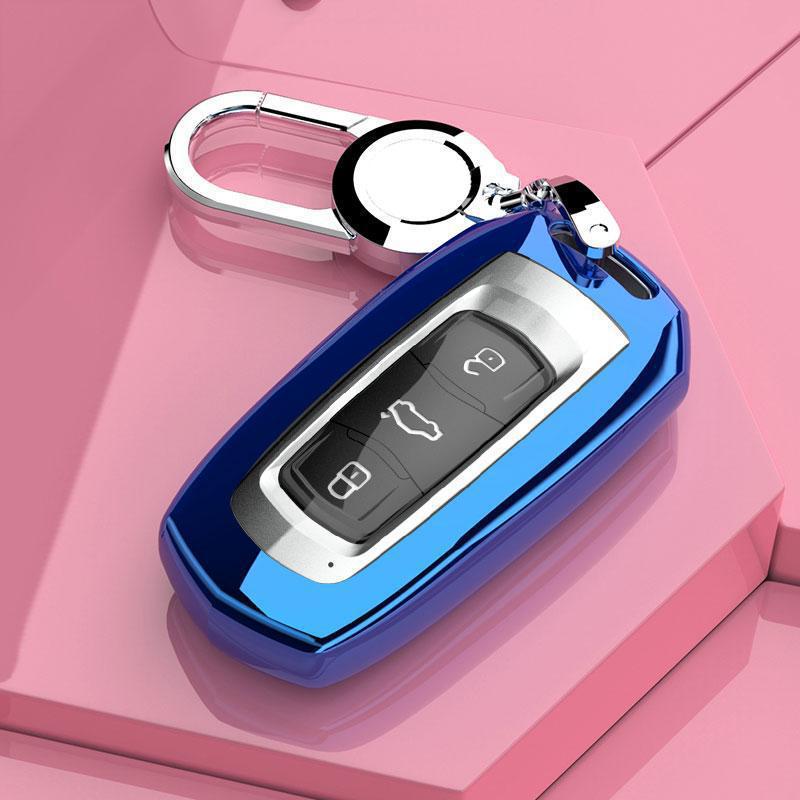 Étui à clé Geely Geometry Emgrand EV: Coque intégrale pour télécommande de véhicule à énergie nouvelle 16-24