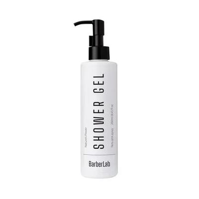 Shower Gel for Men with Silver and Lactic Acid Nature's Power BarberLab 250 Ml