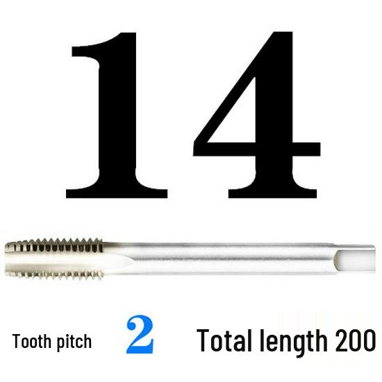 Extended Shank Fine Thread Tap for Hand and Machine Use, Non-standard Sizes M4-M24