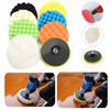 9pcs Car Sponge Polishing Disc Wheel Disc Pad Kit Polisher Drill Adapter Car Beauty Polishing Waxing Paint Care Tools 5inch