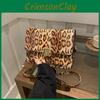 Fashionable Leopard Print Crossbody Bag For Women Urban Style Fall Winter Essential