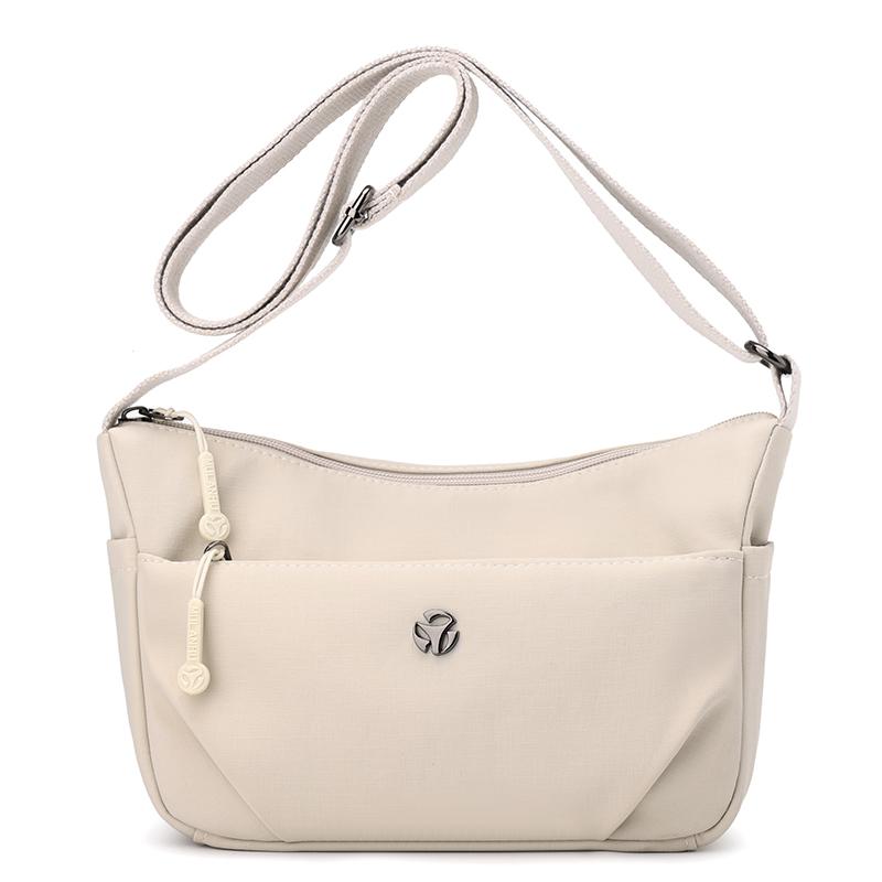 Women's Shoulder Bag Nylon Small Bag Lightweight Crossbody Bag Solid Color Mother Bag