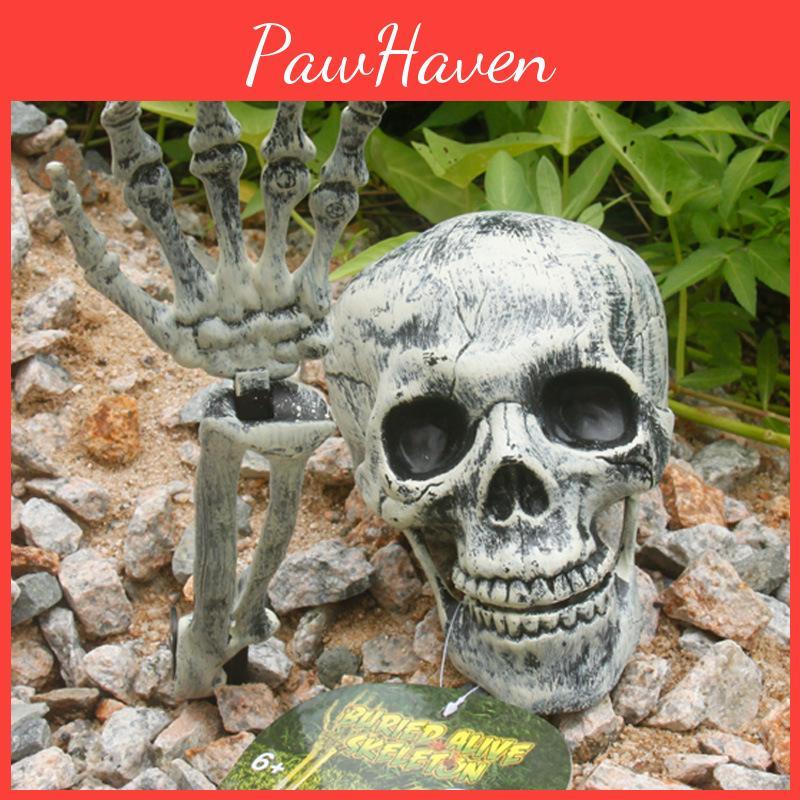 Gruseliger Halloween-Horror Lebendig Begraben Skelett Schädel Arme Für Garten Rasen Deko