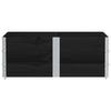 Black Plant Box 150x100 Cm Solid Pine Wood