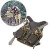 Fishing Vest with Pocket Outdoor Universal Detachable Protective Body Equipment Green Free Size