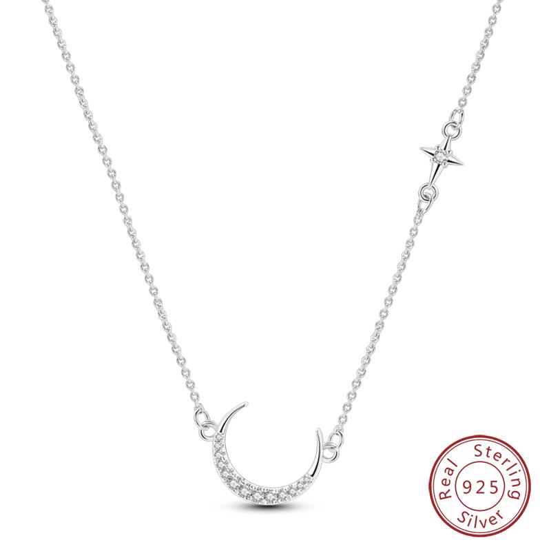 925 Silver Luminous Firefly Heart Shaped Zircon Pendant Necklace For Women Fashion Anniversary Birthday Jewelry Gifts