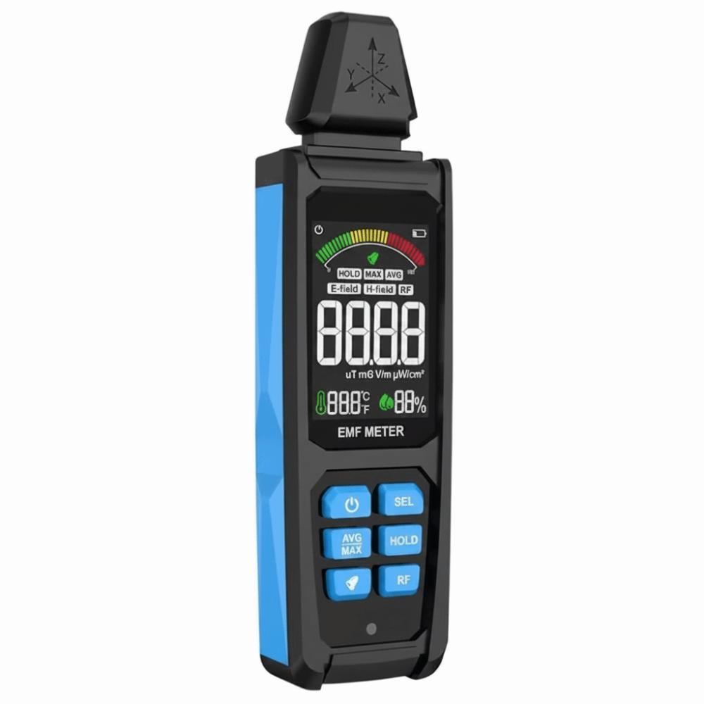 High Precision Electromagnetic Field Radiation Tester 30Mhz-8GHz EMF Gauss Meter Household