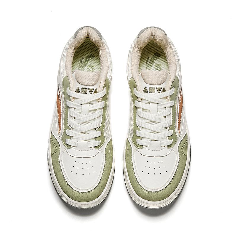 Anta Aşınmaya Dayanıklı Hafif Boy Uzatan Kısa Üstlü Kaykay Ayakkabıları Kadın Beyaz Yeşil Spor Ayakkabı 922538012-5