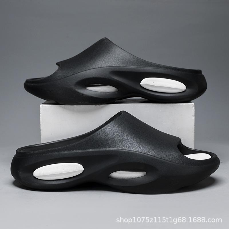 Slippers Men's New Summer Soft Bottom Non-slip Casual Sandals Fashion Double Color Beach Thick Bottom Sports One-word