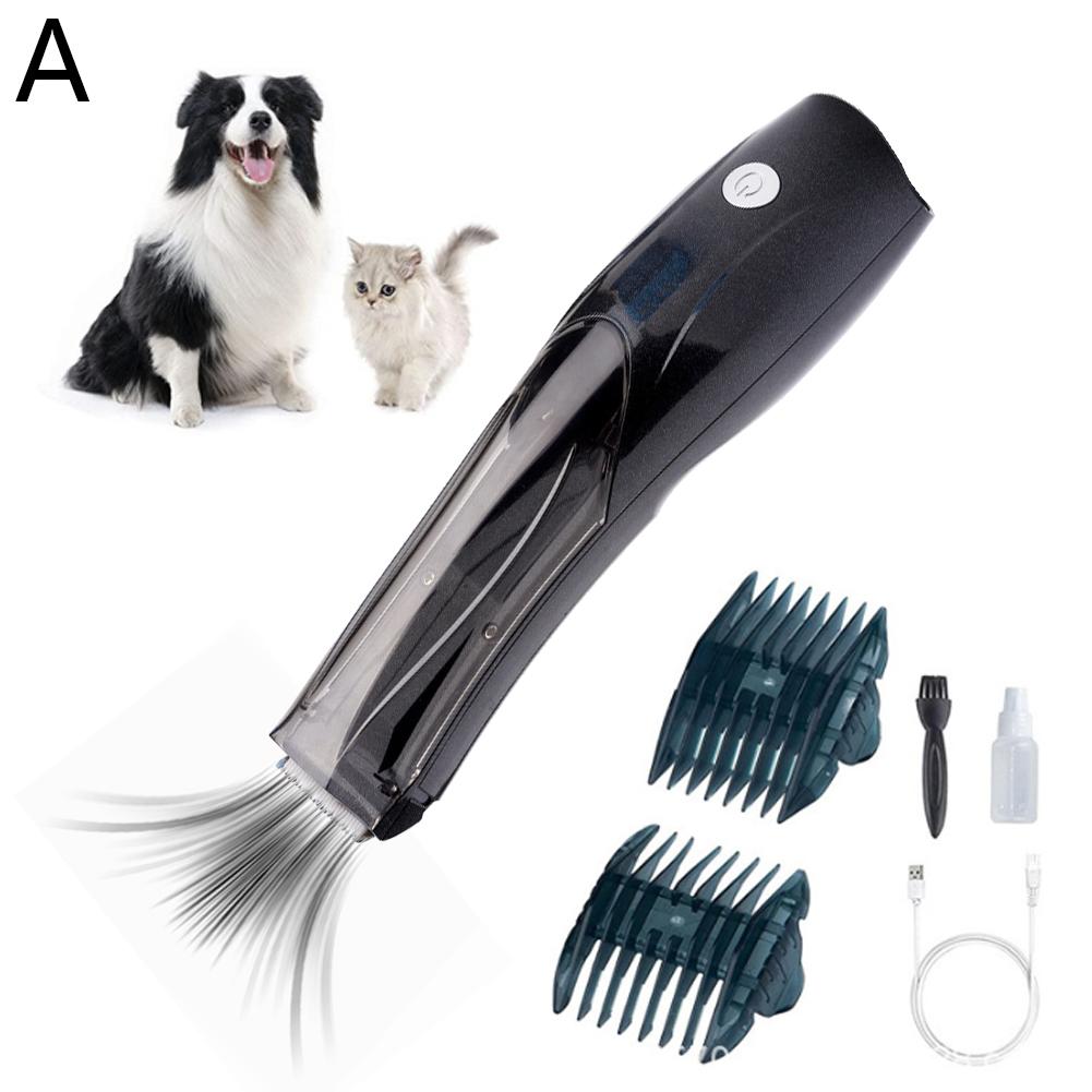 Pet Hair Trimmer That Can Suck Hair Electric Suction Haircut For Cats And Dogs Professional Limited Comb Noise-free 1h Long Q1M1