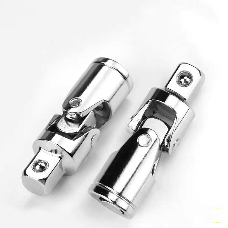 1/3pcs Chrome Vanadium Universal Joint 1/4" 3/8" 1/2" Extension Bar Socket Wrench Removal Tools Accessories Car Repair Tools