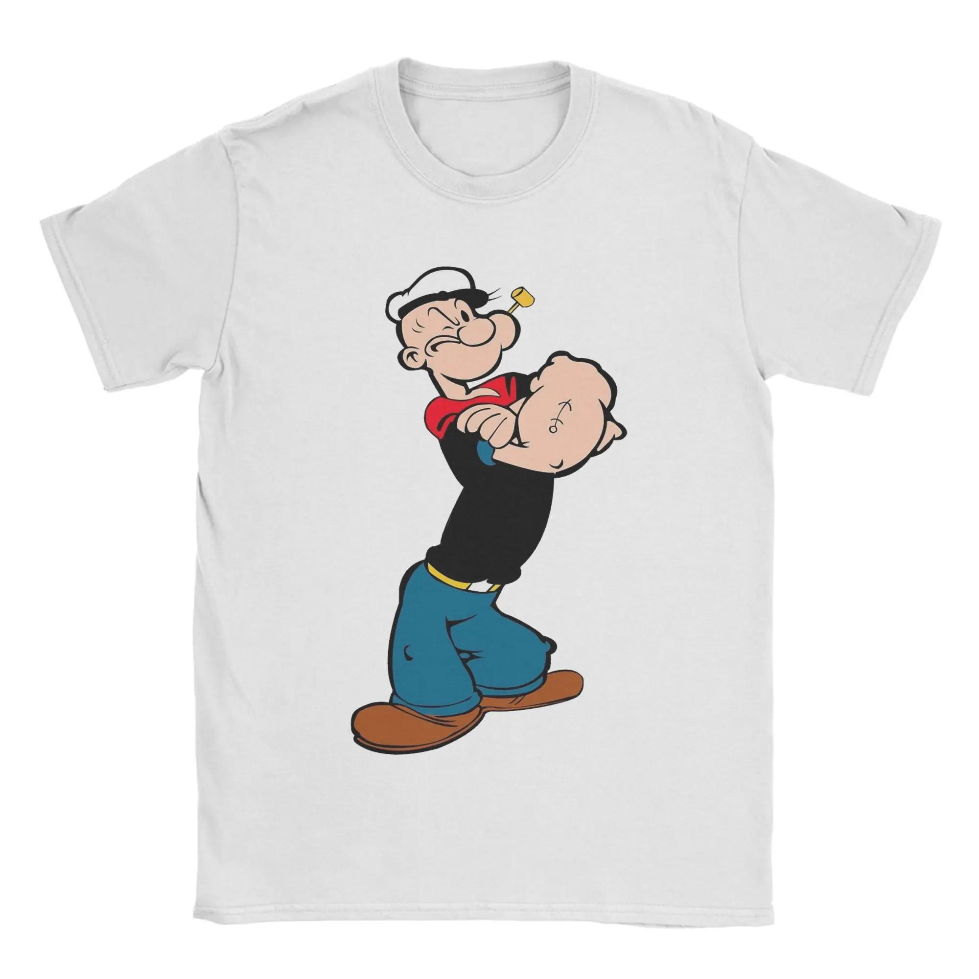 Funny Cartoon Character Graphic Unisexs Cotton Crew Neck TShirt Short Sleeve Casual Tee S