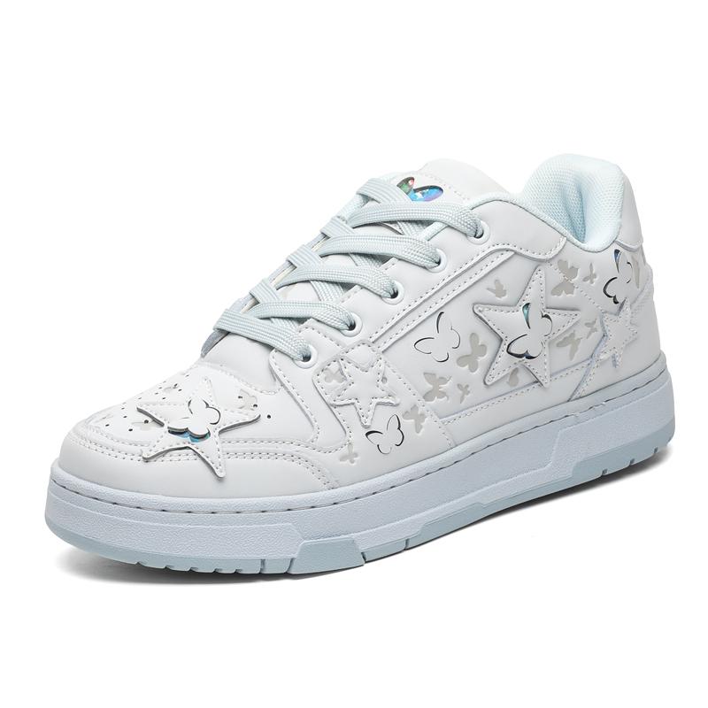 

Chunky Elevator Sneakers Height Increase 6CM Unisex Sports Butterfly Star Shoes Plus Size 35-46 35