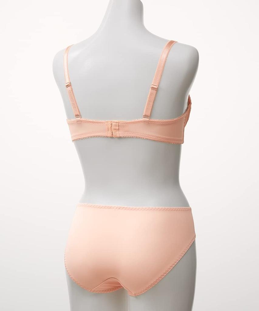 Inner Small Floral Embroidered Bra and Set [Nissen] Women's Set, Shorts, 5-Piece (Feminine Colors) C80/L