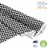 Outdoor Dekostoffe Oxford - Motiv Schwarzer Zickzack