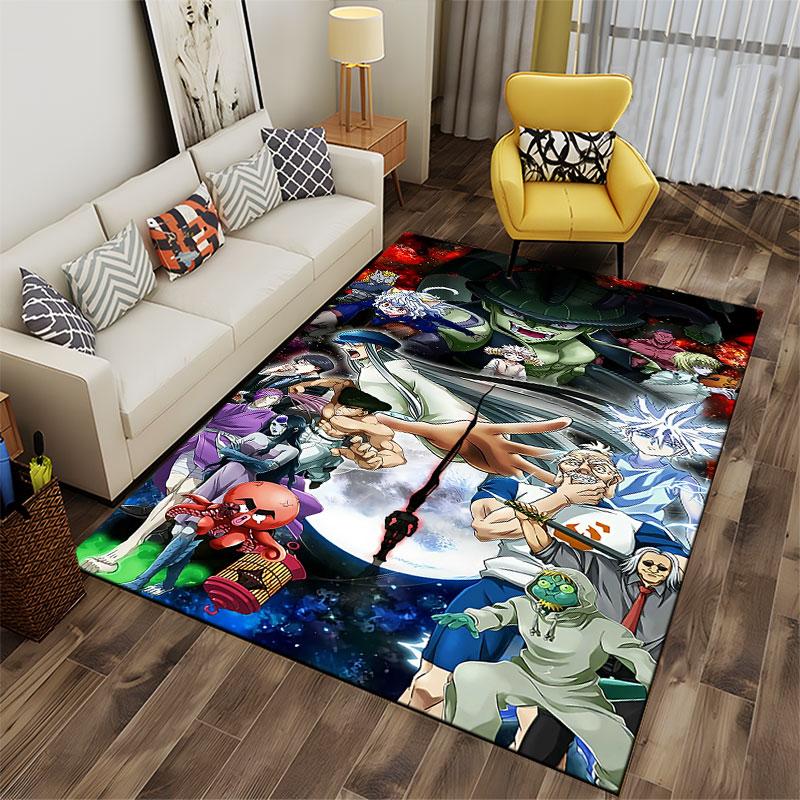 Anime Style Characters Carpet suitable as a non-slip mat for the living room or bedroom sofa