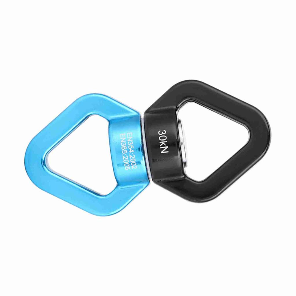 30KN Climbing Yoga Swivel Safety Rotational Device Rotator Multi function Connector(blue&black)