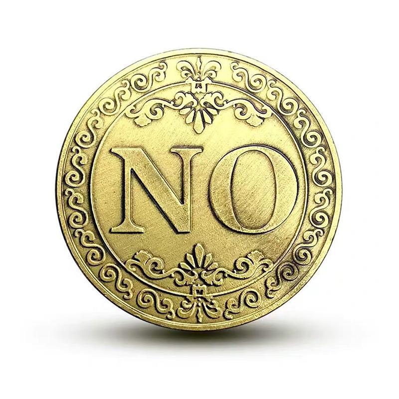 YES NO Challenge Lucky Coin Fidget Toys Anxiety ADHD Perfect for Flipping Decision Making Adults Teens Commemorative Gift