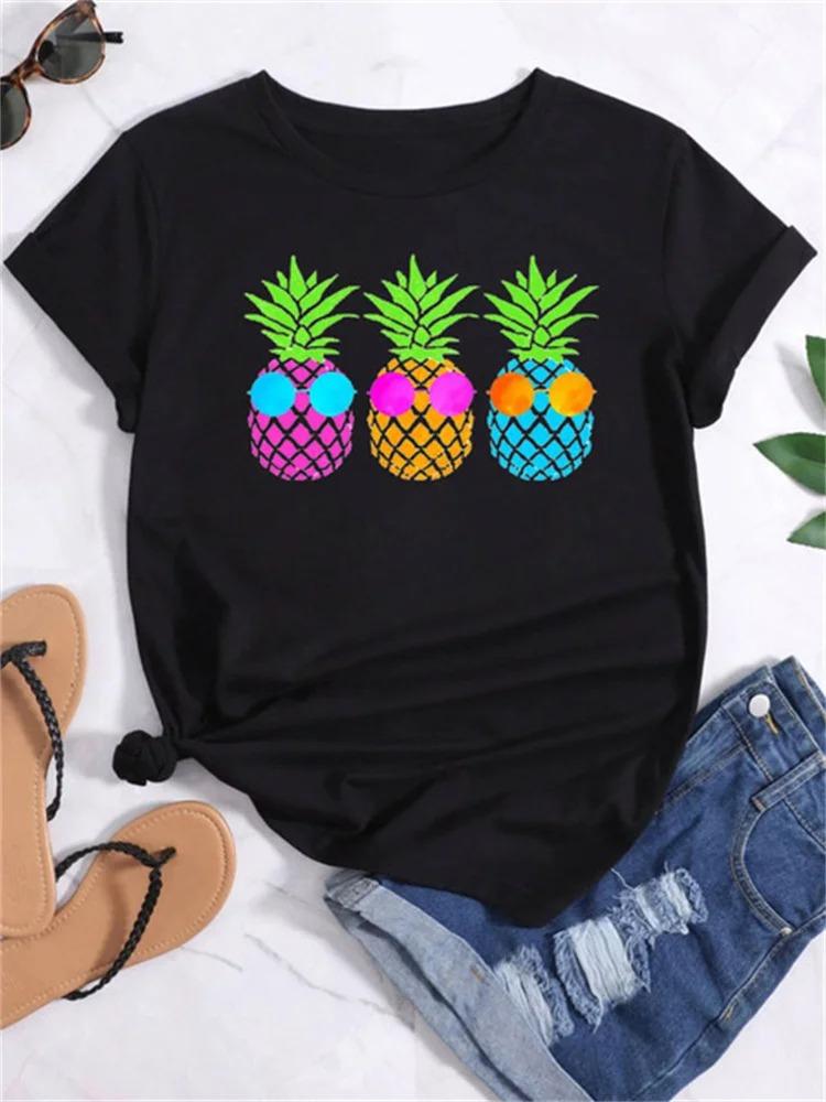 Summer Fruit Print Womens TShirt Collection Fun Vibrant Graphic Tees With Strawberry Watermelon Pineapple Avocado Designs