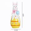 Easter Decorations, European Style Cute Easter Bunnies, Easter Eggs Decor, Resin Rabbit & Eggs Figurines, Home Party Gift Gifts Birthday Graduation
