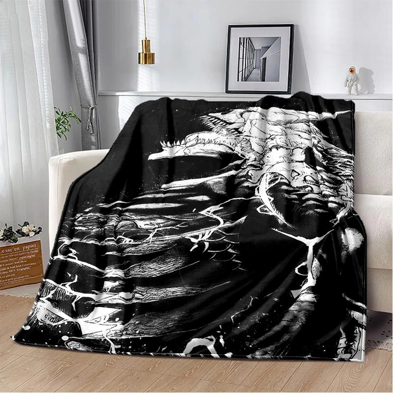 3D Kaiju No.8 Anime Cartoon Soft Flannel Blanket for Bed Bedroom Sofa Picnic,Throw Blanket for Cover Office Gift Kids