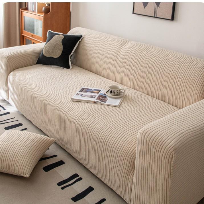 Simple Cream Style Sofa Cover New Four Season Universal Living Room Anti Cat Scratch Sofa Cover  All Inclusive Universal Cover