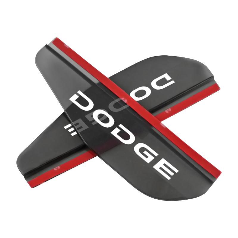 2Pcs Car Rear View Side Mirror Rain Board Eyebrow Sticker for Dodge Journey Ram 1500 Durango Challeager NITRO SRT Charger