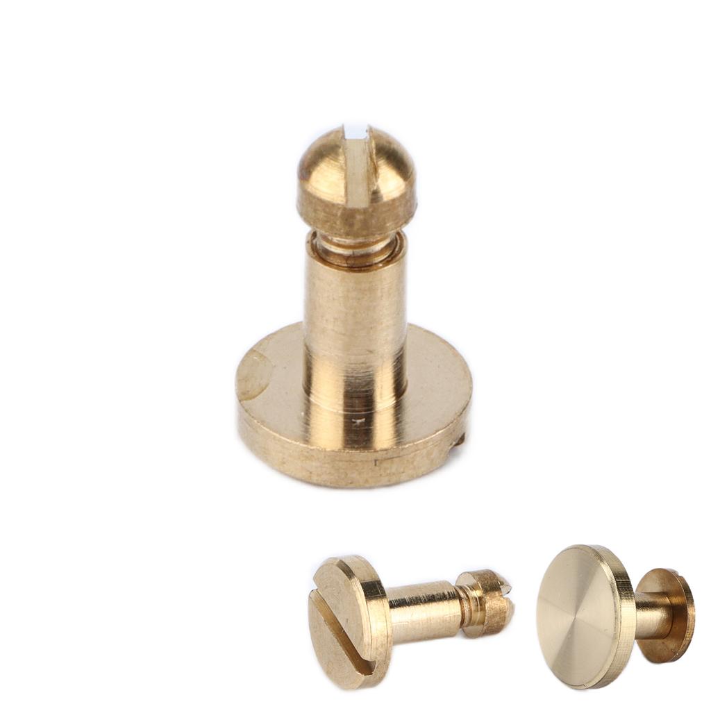 10 Sets Book Binding Screw Easily Binding Disassemble Sturdy DIY Ledger Rivets for Leather Crafts Le
