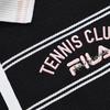 FILA Fusion Slim Fit Sports Casual Comfortable Striped Polo Dress Women dresses Deep-Black T11W233307F-BK