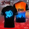 Vintage Rock Dio Band 3D Print T-shirt Men Women Fashion Hip Hop Casual Short Sleeve Tops Tees Mens Clothing Streetwear men New