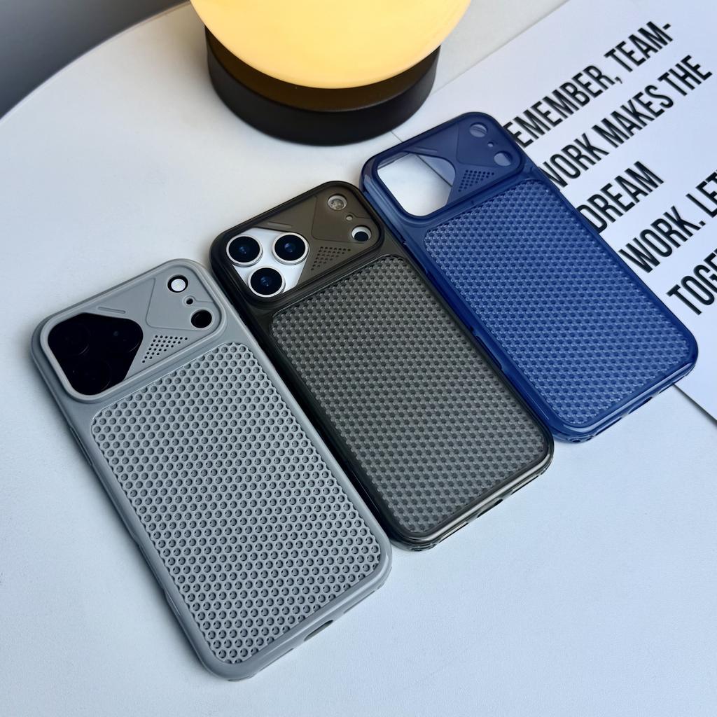 Translucent Cooling Phone Case For Iphone 11 12 13 14 15 16 17 18 Pro Max Heat Dissipation TPU Soft Phone Cover Light Thin Shell