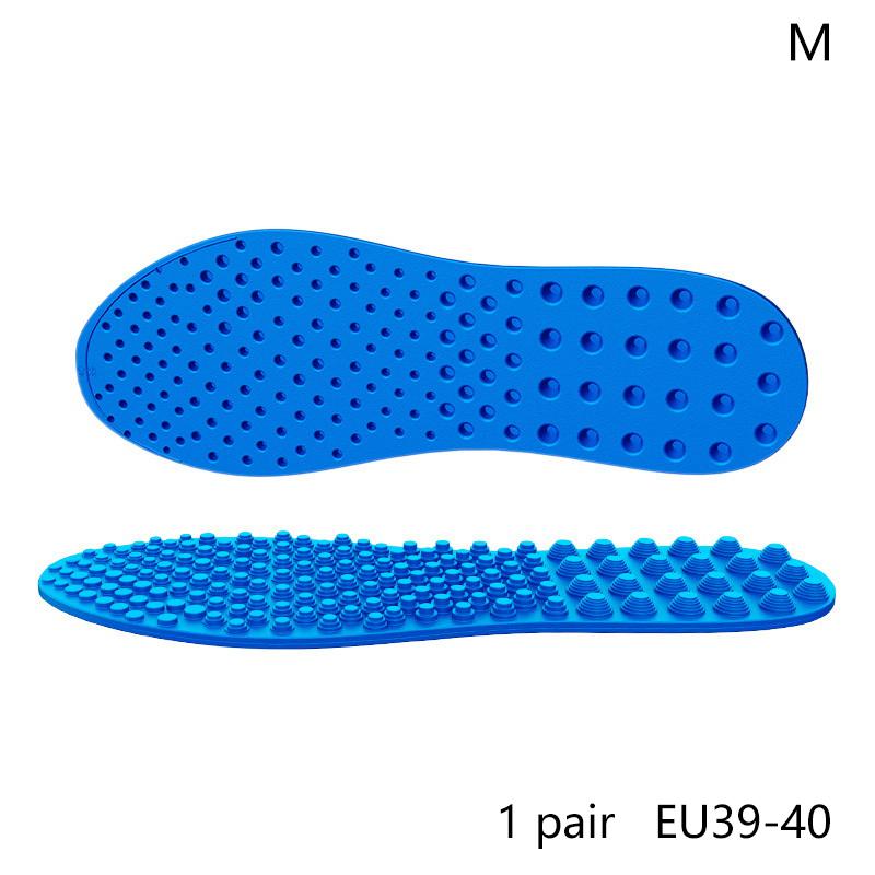 

1 пара массажных стелек для комфорта ног, амортизирующие стельки для обуви, мужские, женские, подошва для обуви, мягкий акупунктурный эффект на стопе, подушечки для обуви M