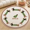 Christmas Puppy Circular Carpet Decoration Gift Pad Ethnic Living Room Bedroom Hanging Chair Pad  Area Carpet New Year Carpet