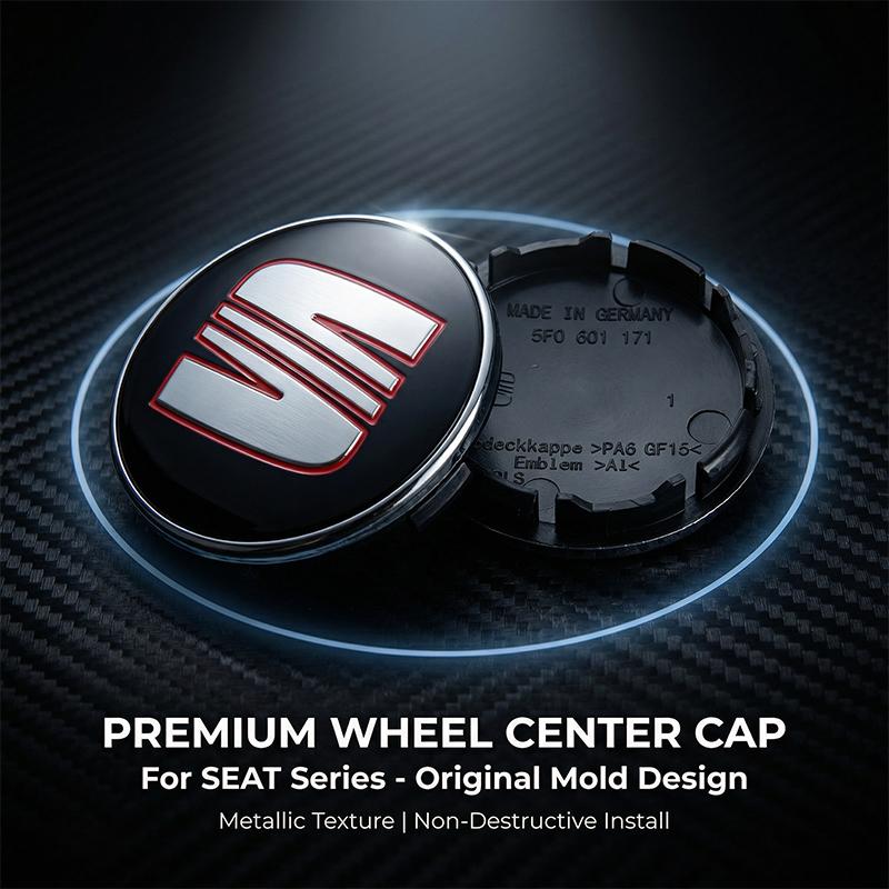 56MM 4 Stück/Set Radkappen Mittelkappen für SEAT Leon MK1 MK2 MK3 5F Ibiza 6L 6J Altea Arona Tarraco Cupra Cordoba
