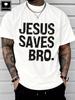 Payeah Jesus rettet Bro Christliche T-Shirts für Unisex Schweres Baumwoll-T-Shirt 100% Schweres Baumwoll-T-Shirt