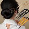 Female Geometric Hair Clip Headpiece, Practical U-shaped Hair Stick and Fork Hairstyle Tool, Fashionable Hair Accessory, Daily Styling Artifact.