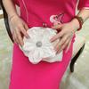 New Flower Portable Oblique Dress Women's Bag Satin Fairy Bride Bridesmaid Versatile Bag