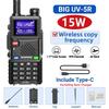 Baofeng Upgraded UV-5RH 10W Walkie Talkie Air Band Wirless Copy Frequency Long Range Type-C Charger UV 5R Ham Two Way Radio