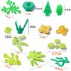 MOC Plants Accessories Bricks City Big Pine Tree Branch Bush Green Grass Flower Building Bricks 2417 2423 4727 6255 30176 33291